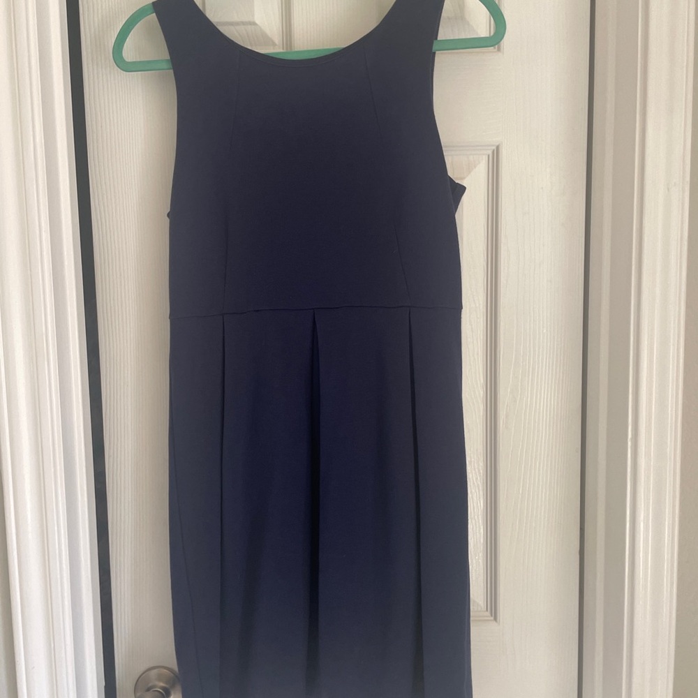 Classic Navy Blue Sleeveless Dress